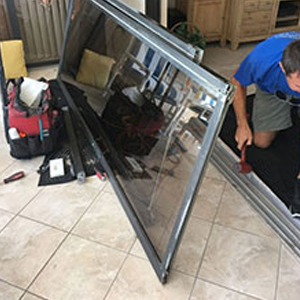 sliding glass door frame repair Costa Mesa